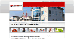 Desktop Screenshot of kenngott-fensterbau.de