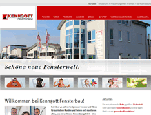 Tablet Screenshot of kenngott-fensterbau.de